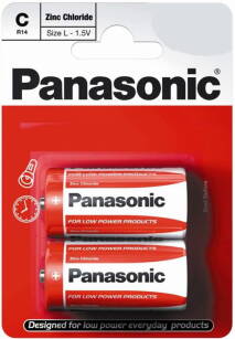 Baterie Panasonic R14 zinc carbon