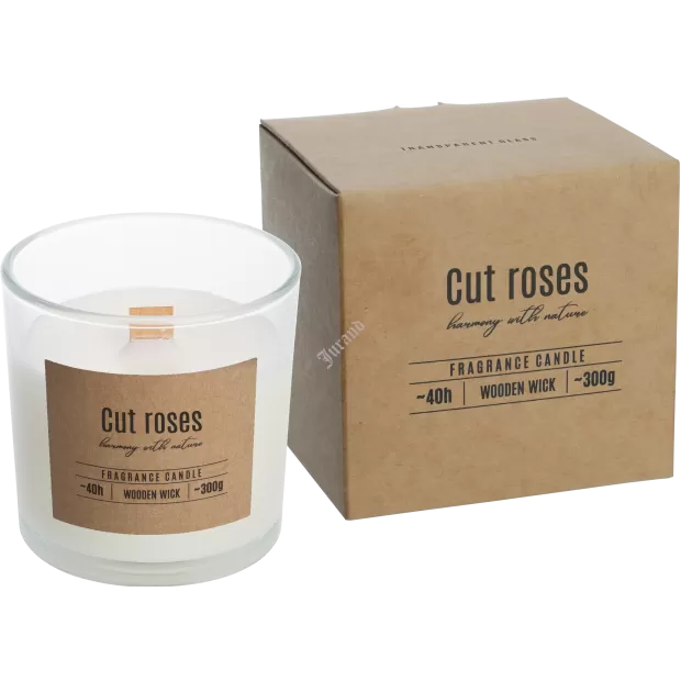 Świeca zapachowa z drewnianym knotem