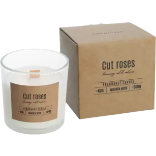 Świeca zapachowa z drewnianym knotem