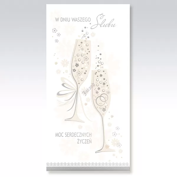 Karnety DL ślub silk