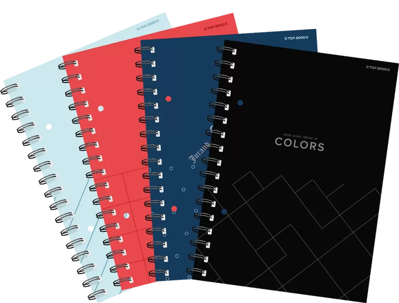 Kołozeszyt TOP 2000 colors A5/80K kratka