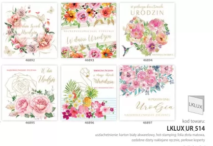 Laurka kwadrat LUX urodziny s514