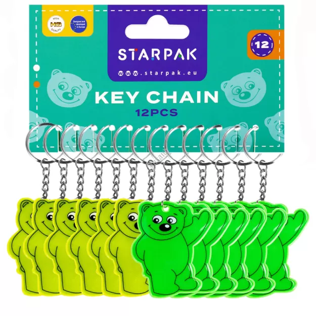Brelok odblaskowy Miś 7cm A'12 STARPAK