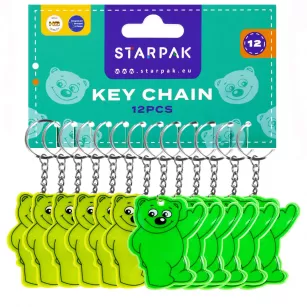 Brelok odblaskowy Miś 7cm A'12 STARPAK