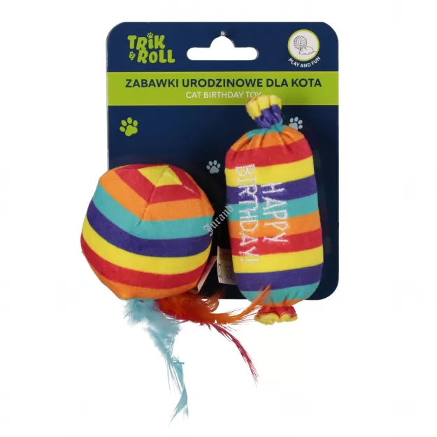 Zabawki urodzinowe dla kota
