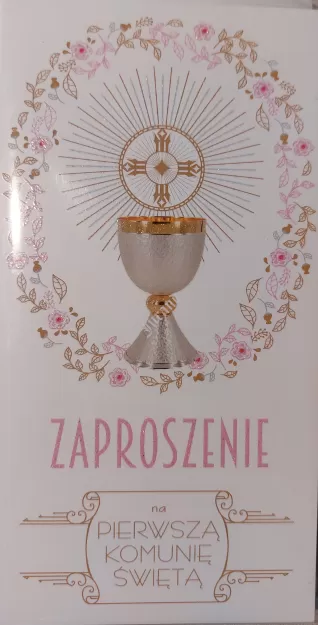 Zaproszenia na komunię kolorowe