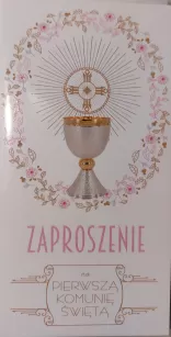 Zaproszenia na komunię kolorowe