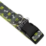 Obroża dla psa 2 cm w łapki i kości - 3