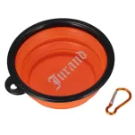 Miska dla zwierząt silikonowa składana pomarańczowa 13cm - 3