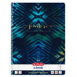 KOŁOZESZYT HERLITZ NEW BATIK A4/80K KRATKA FEARLESS