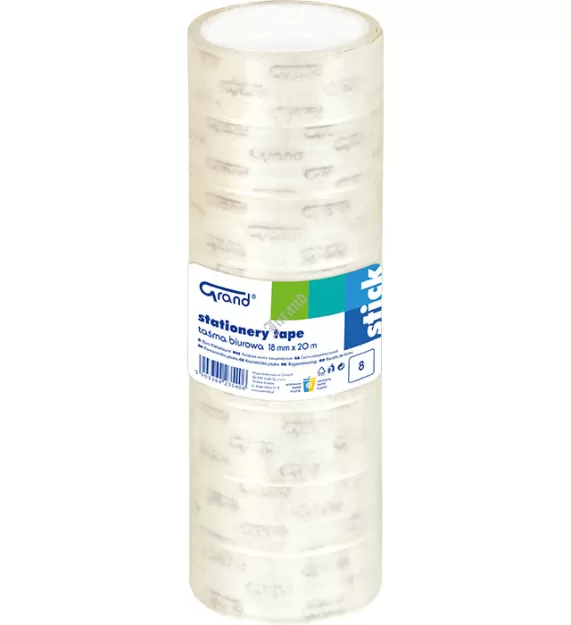 Taśma biurowa GRAND 18x20 m 1słup-8szt.