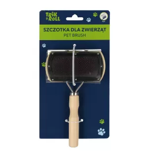 Szczotka dla zwierząt 2stronna naturalna
